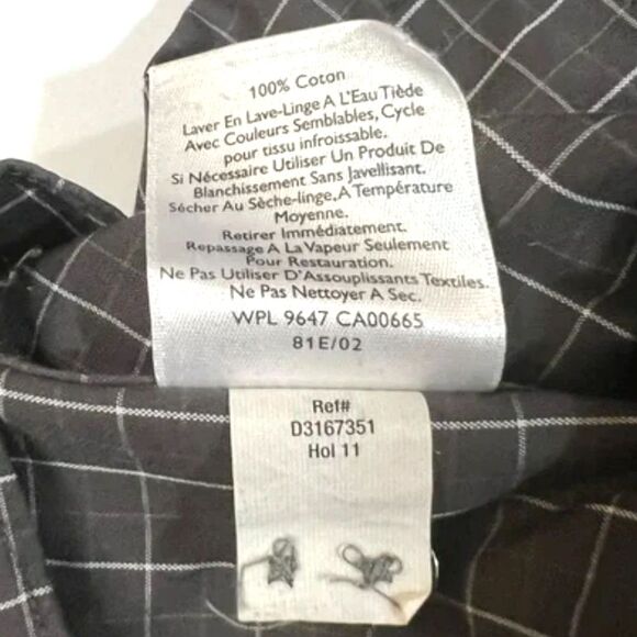 Eddie Bauer Plaid Shirt L Brown Check Relaxed Fit Fall Layers 90s-Inspired - Picture 9 of 9